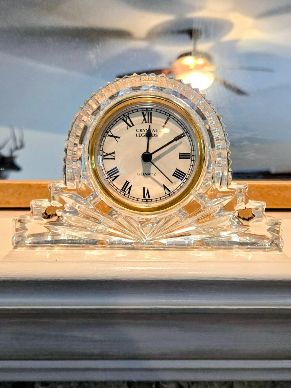 Lead crystal clock